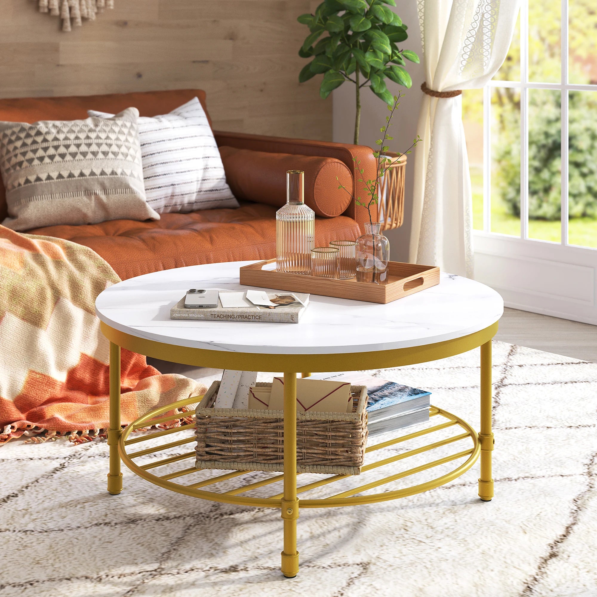 2-Tier Round Coffee Table