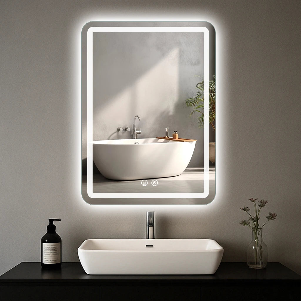 20x28 inch LED Bathroom Mirror  with Backlit Lights Fogless