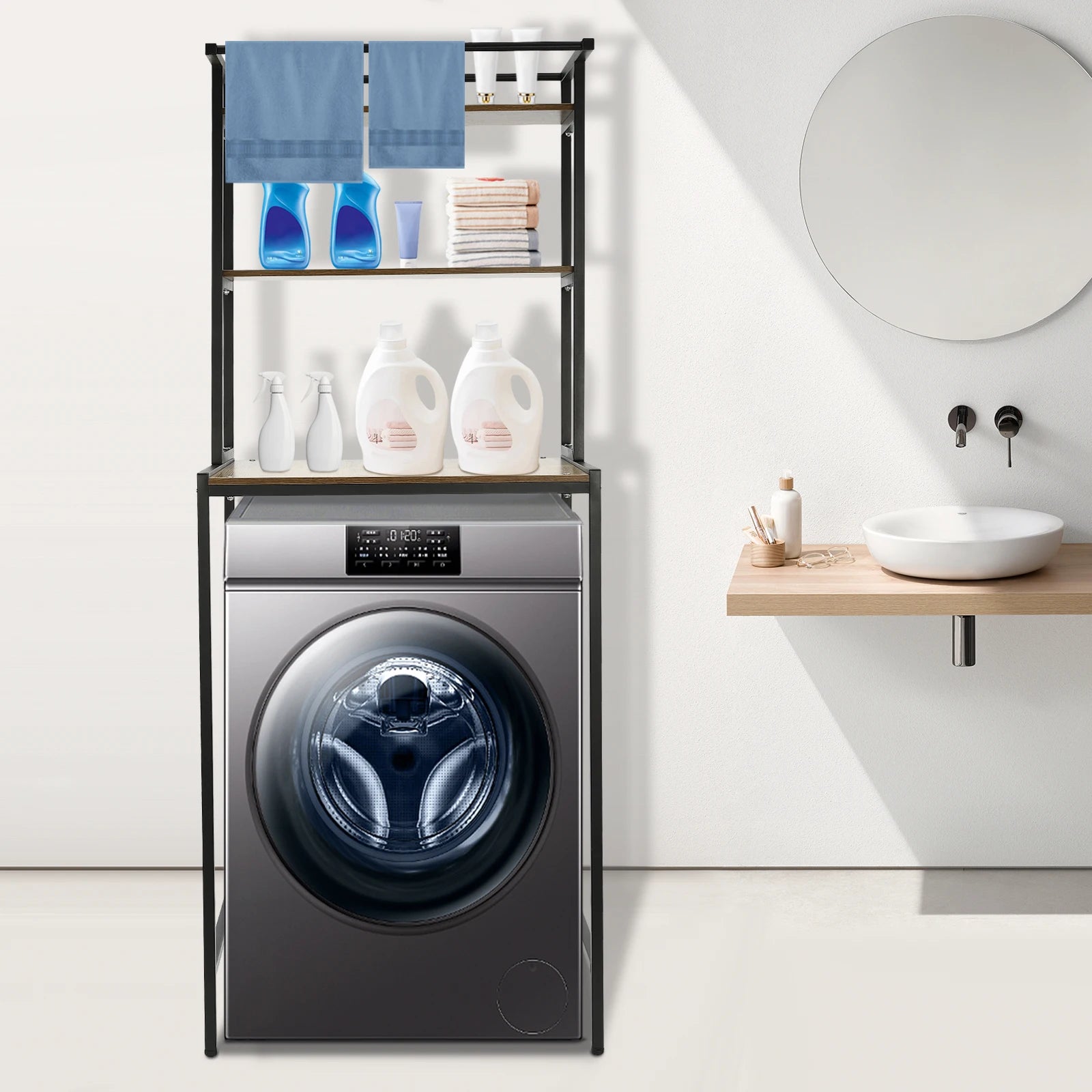 3 Tier Washer and Dryer Storage Shelf