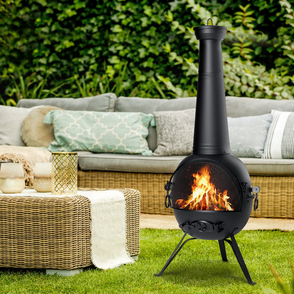 Fire Outdoor Chiminea Fireplace Deck or Patio