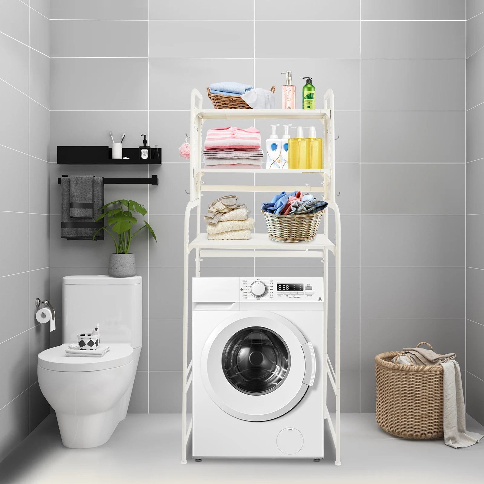 Adjustable Laundry Room Shelf Rust-Resistant