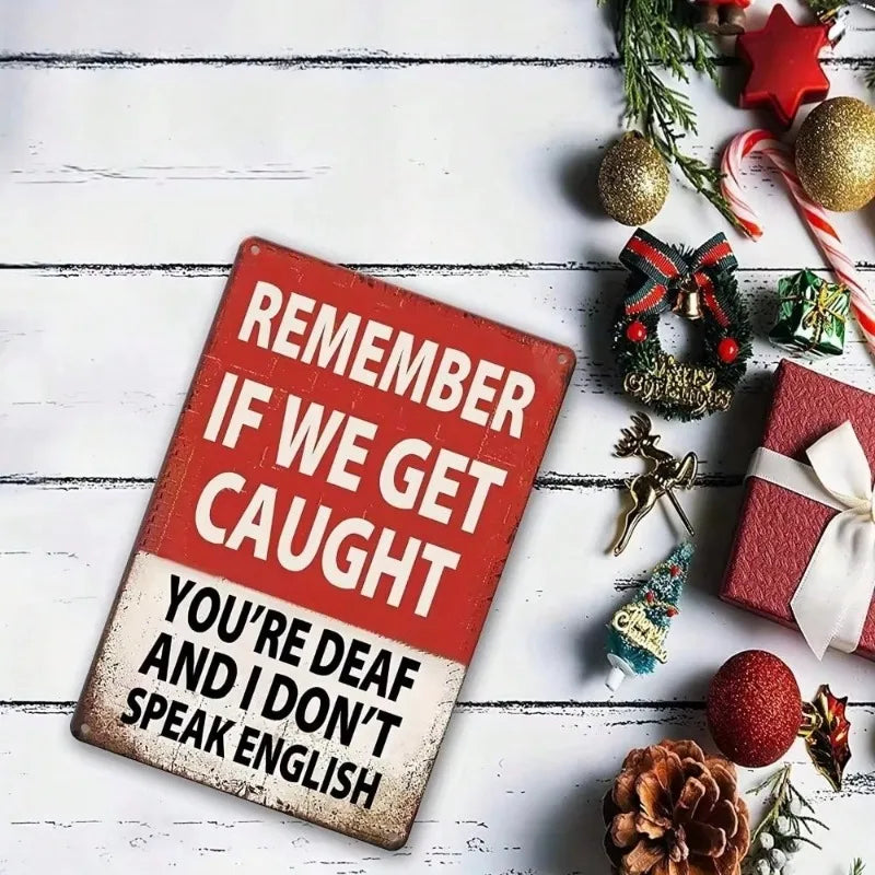 1pc Hilarious Vintage Metal Sign