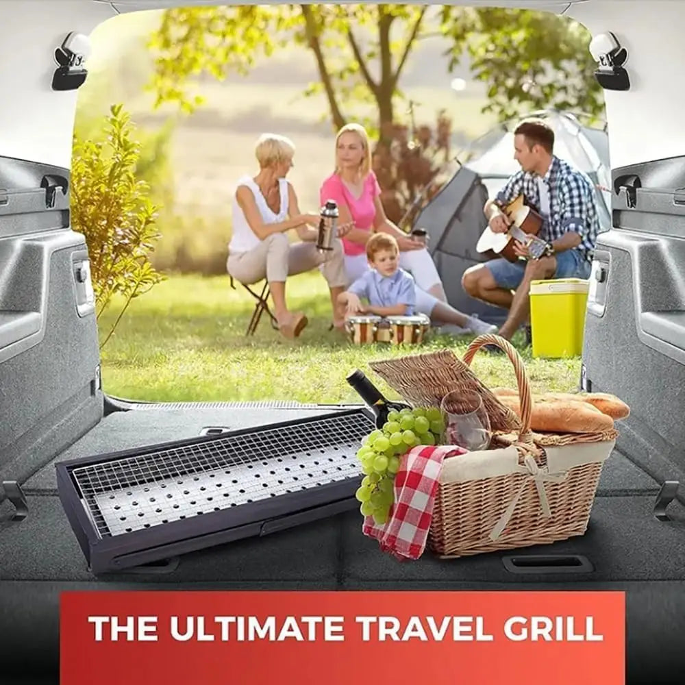 Portable Charcoal Grill 24'x13'x9', Lightweight Folding