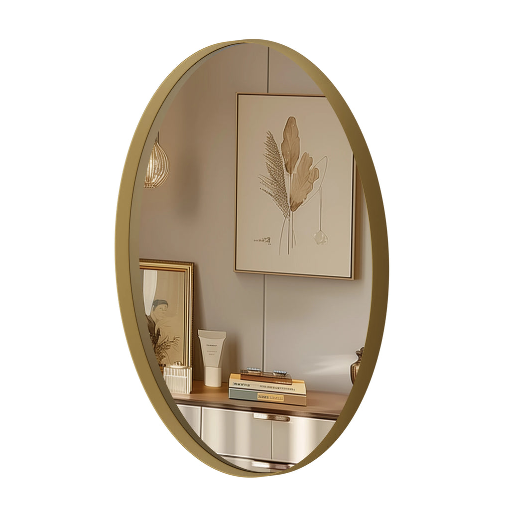 Bathroom, Gold Framed Mirror for Wall
