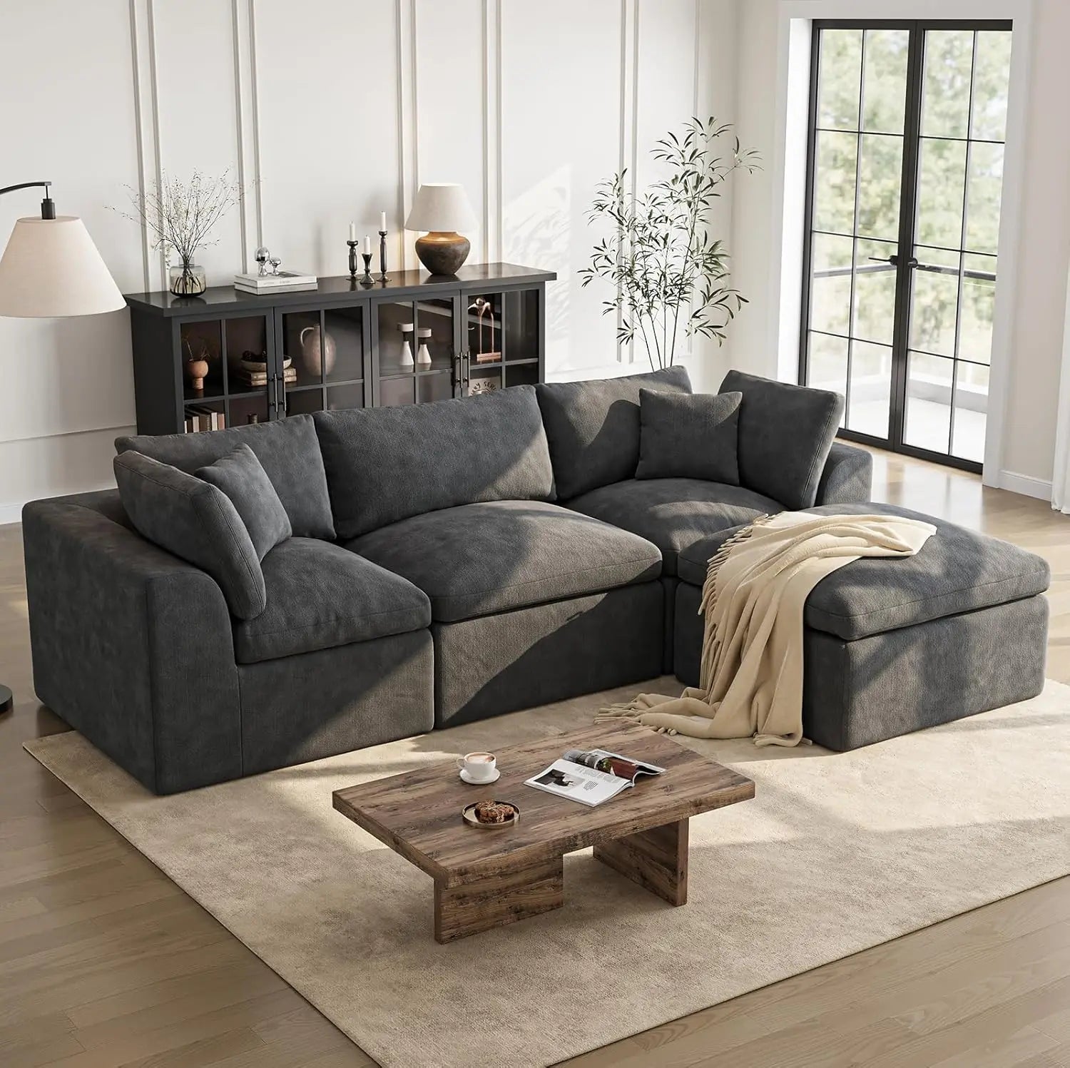 Cloud Sectional Couches for Living Room | 108 Inch L-Shaped