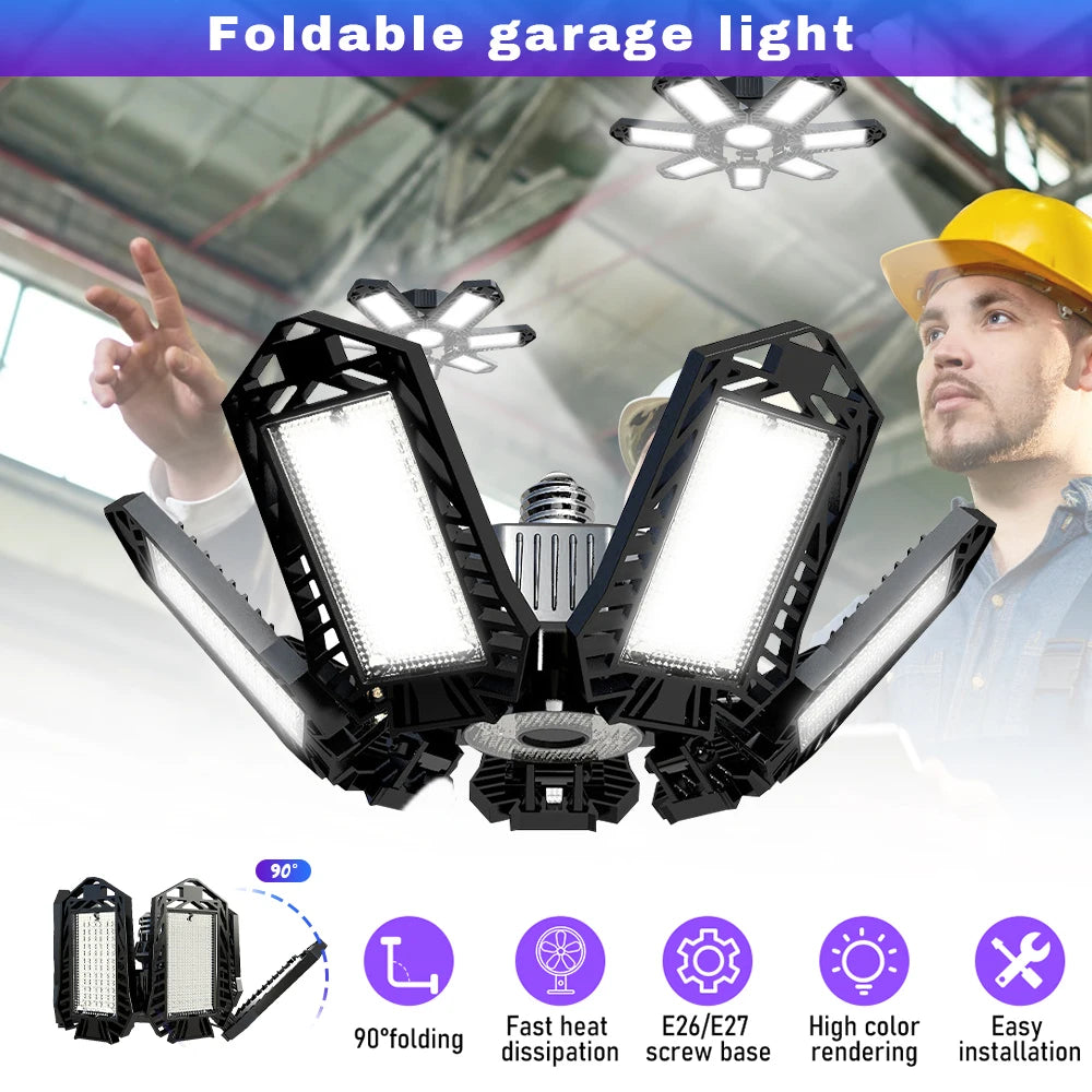 Folding Garage Lighting 120W LED Light