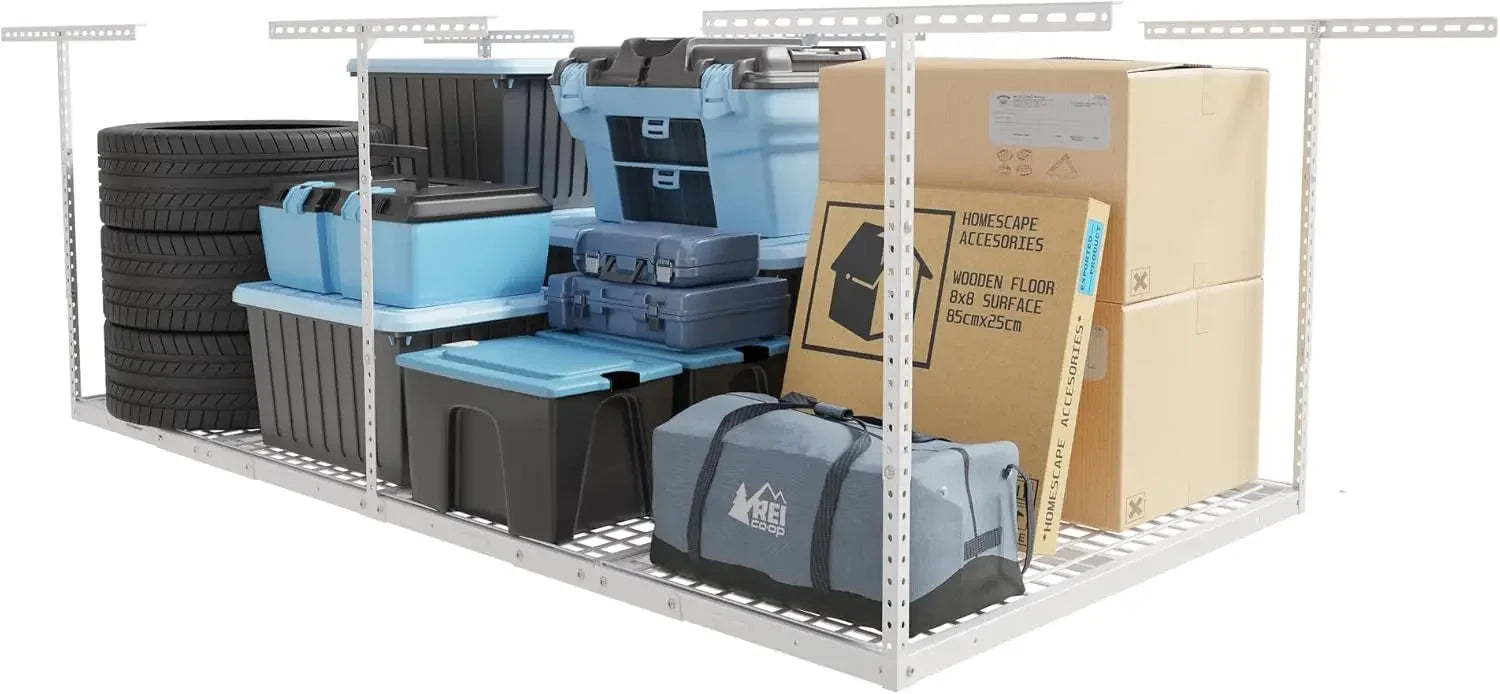 4x8 Overhead Garage Storage Rack, Adjustable