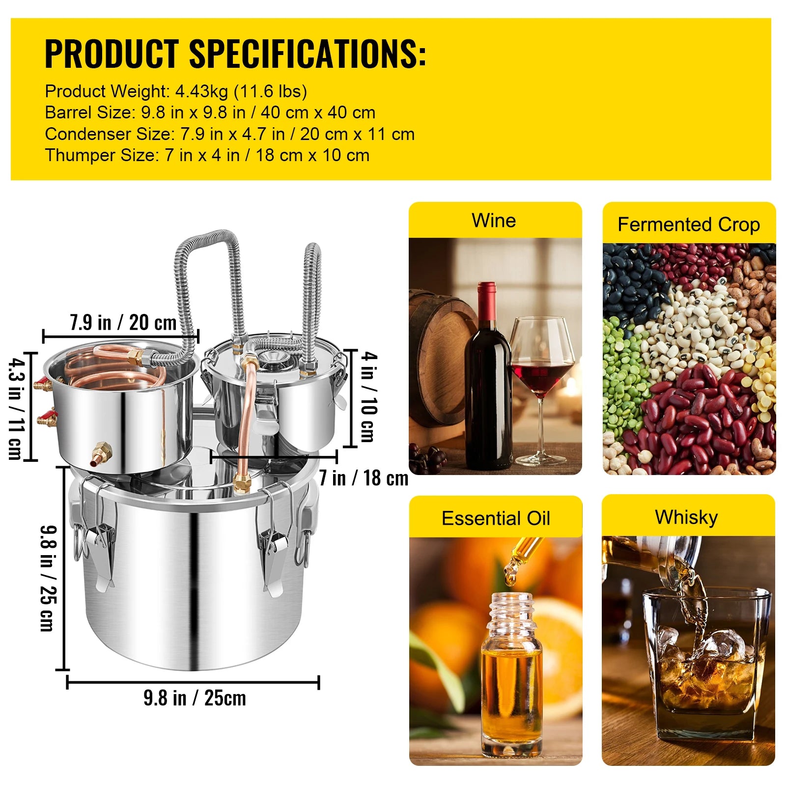 12L 20L 30L 50L Alcohol Brewing Distiller