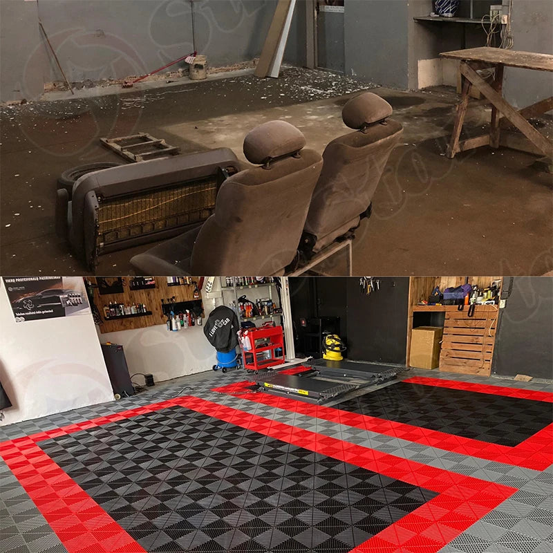 25PCS Thickness Garage Floor Mats