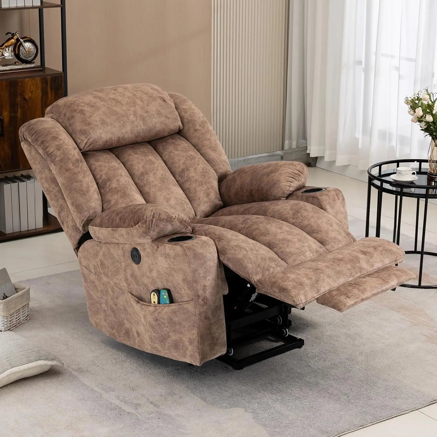 Tall Man Dual Motor Power Lift Recliner Chair W/Heat