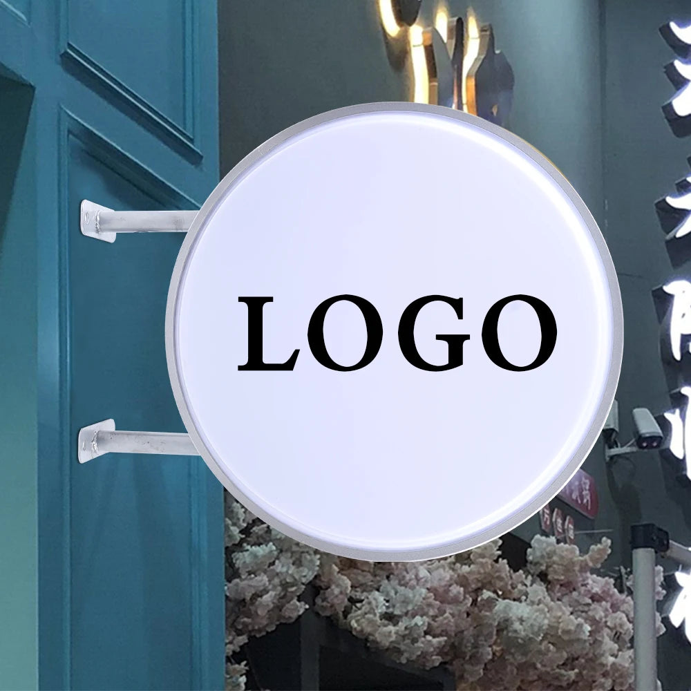 Waterproof LED Double Sided Round Advertising Light