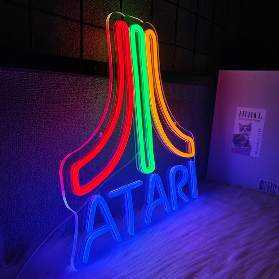ATARI Neon Sign For Wall Decor