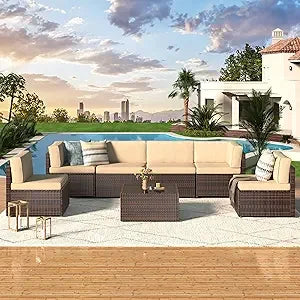 U-MAX 7 Piece Outdoor Patio Furniture Set