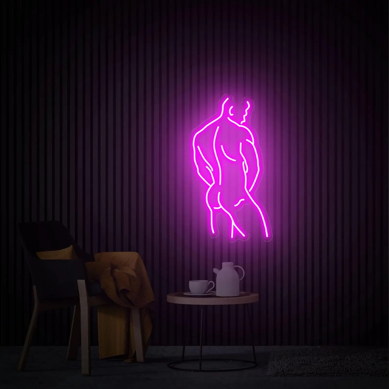 Man Neon Sign Man Art Wall Decor