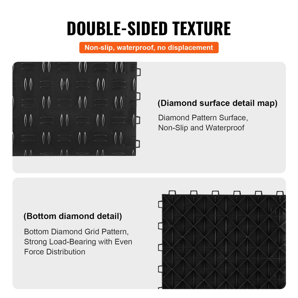 Garage Tiles Interlocking 25/50Pcs Garage Floor Tiles