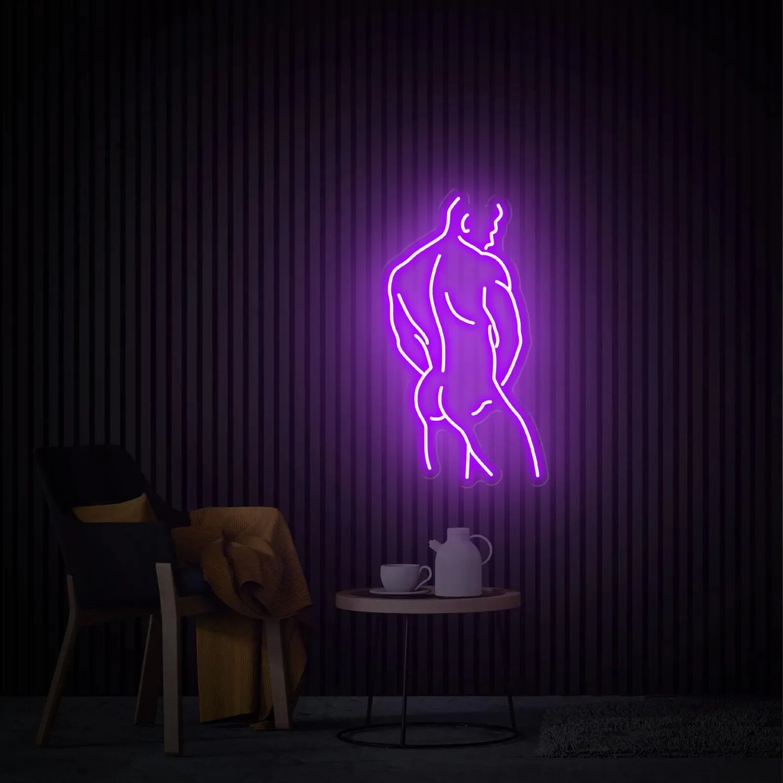 Man Neon Sign Man Art Wall Decor