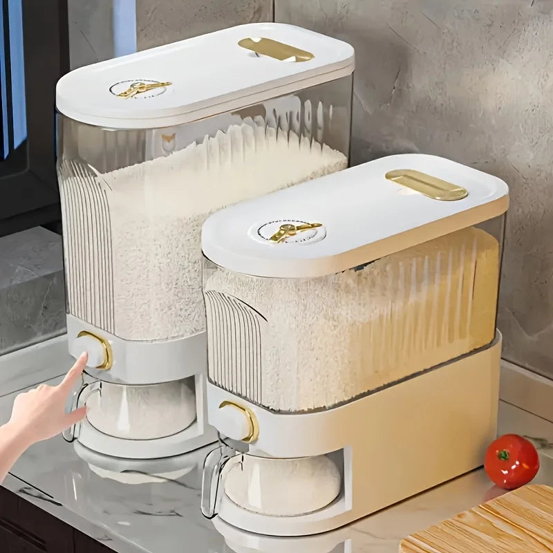 5kg/10kg Rice Dispense Storage Container with Measuring Cup