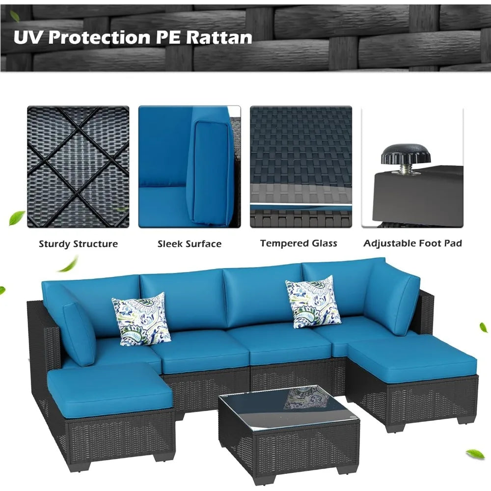 U-MAX 7 Piece Outdoor Patio Furniture Set
