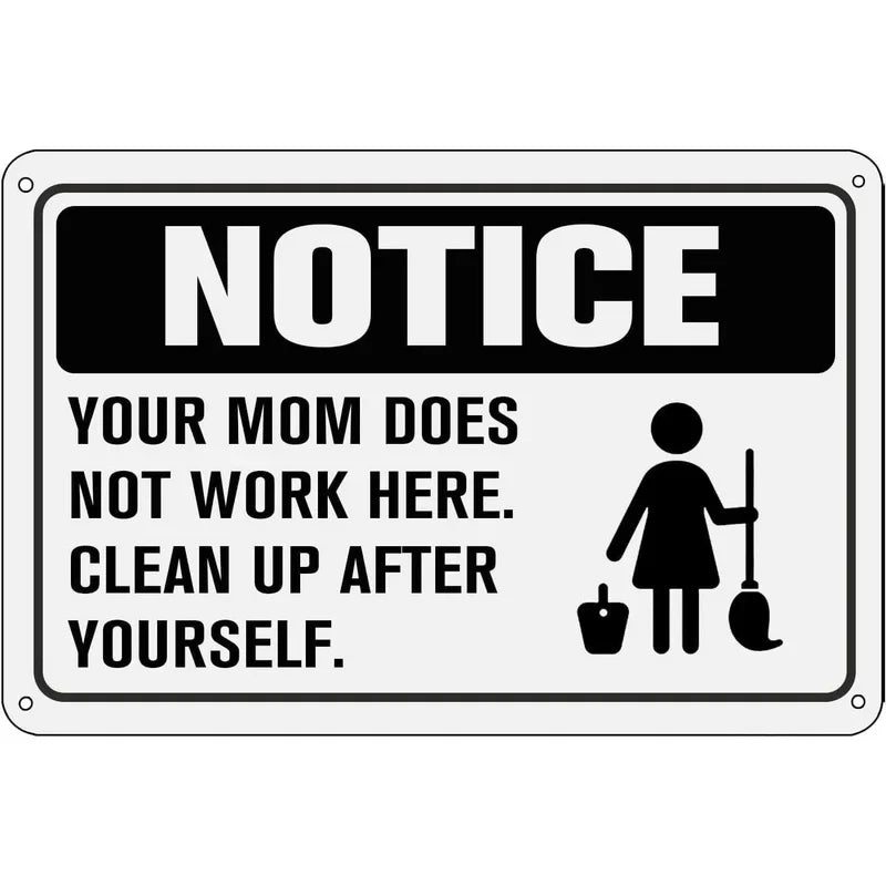 Metal Signs No Stupid People Beyoud this Point