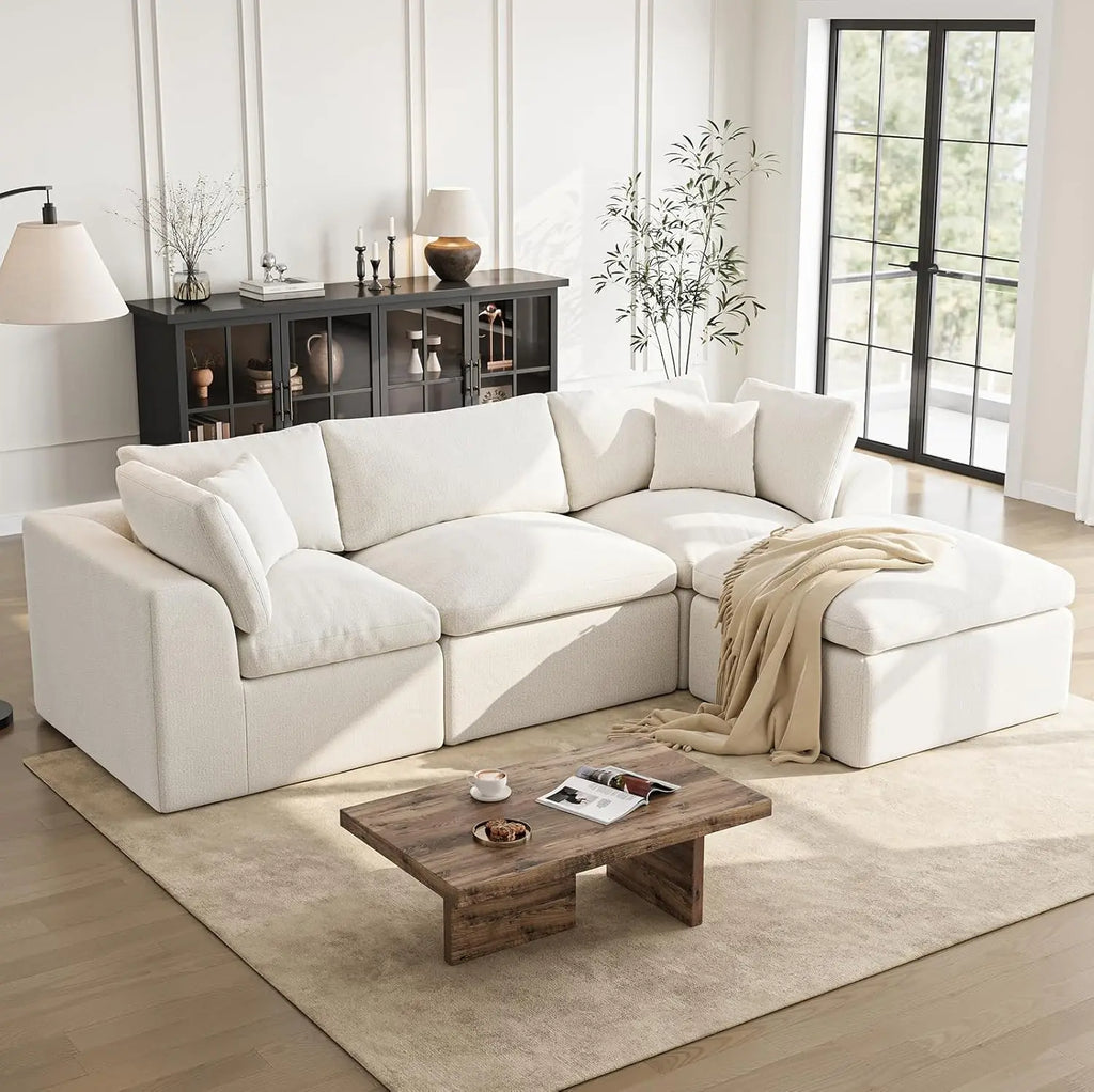 Cloud Sectional Couches for Living Room | 108 Inch L-Shaped