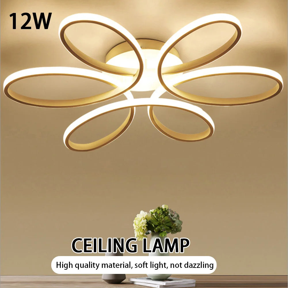 Flush Mount Lamp 12W LED  Ceiling Lamp Three Colors