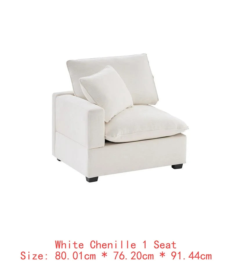 110in 7-Seat Modern U-Shape Modular Sofa Set,