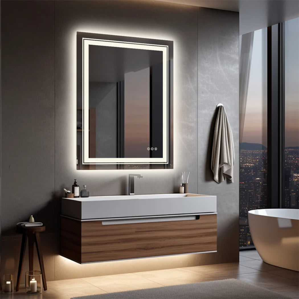 Luxury Crystal Clear LED Bathroom Mirror