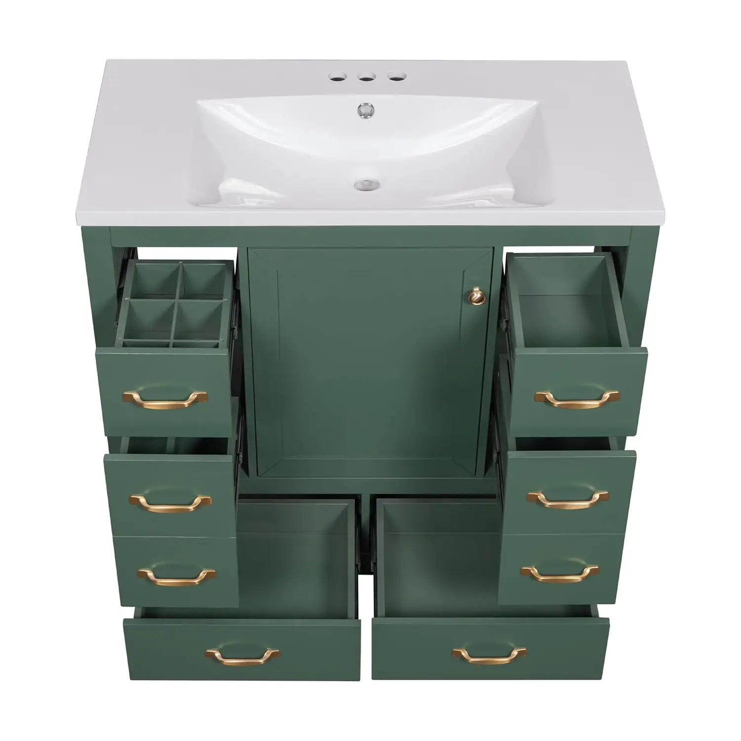 36" Vanity Bathroom Cabinet with Sink Top,