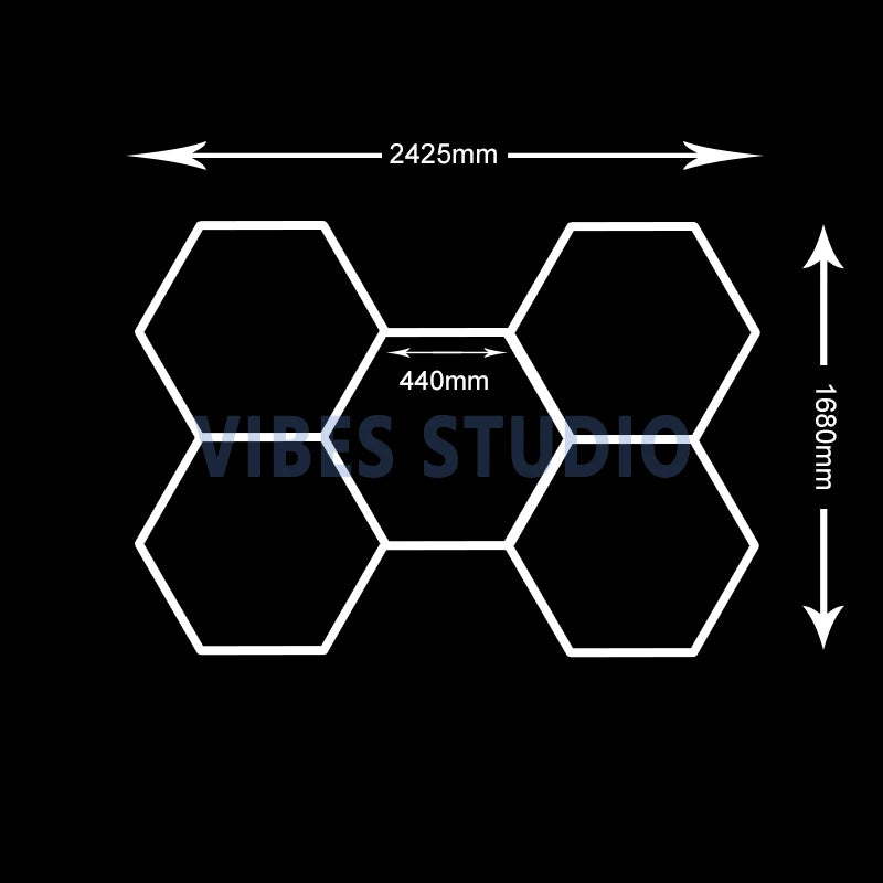 Ultra Bright 6500K Cool White Hexagon LED Lighting
