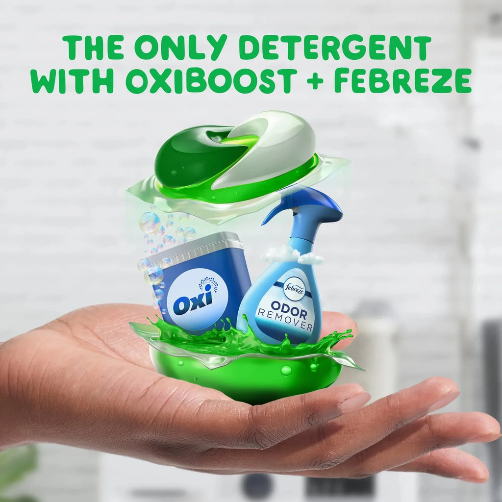 102 Count 3-in-1 Laundry Detergent Pacs,
