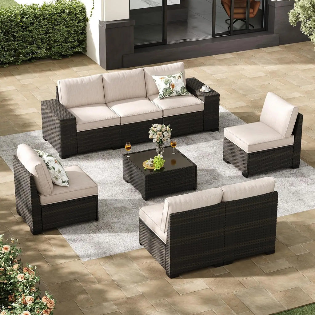 8-Piece Patio Furniture Set, All-Weather Outdoor