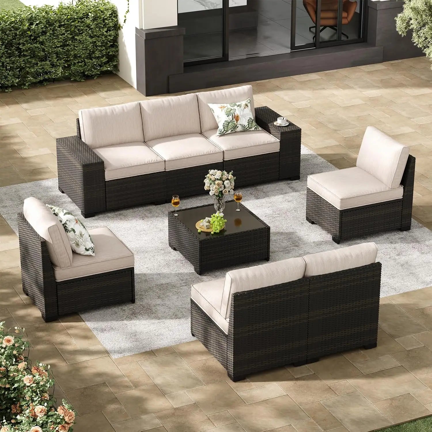 8-Piece Patio Furniture Set, All-Weather Outdoor