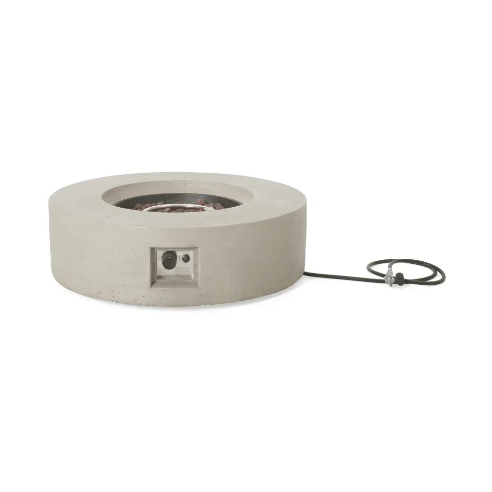 50000 BTU Round Outdoor Concrete Propane Fire Pit