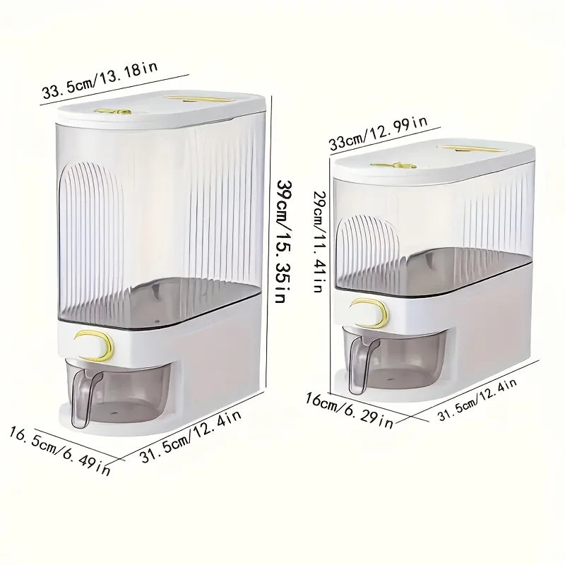 5kg/10kg Rice Dispense Storage Container with Measuring Cup