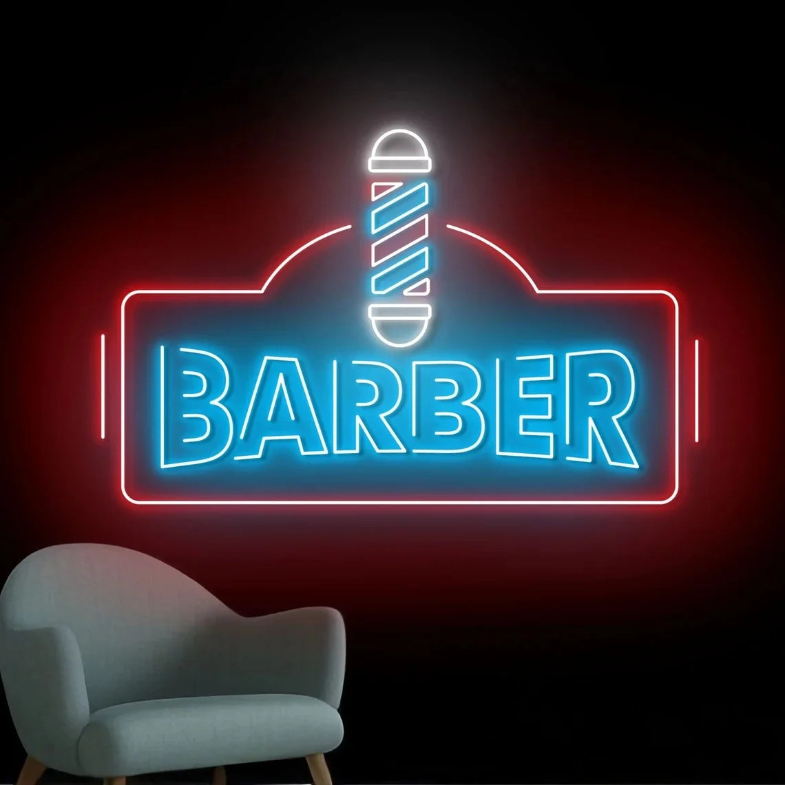 Barber Neon Sign Barber Shop Sign
