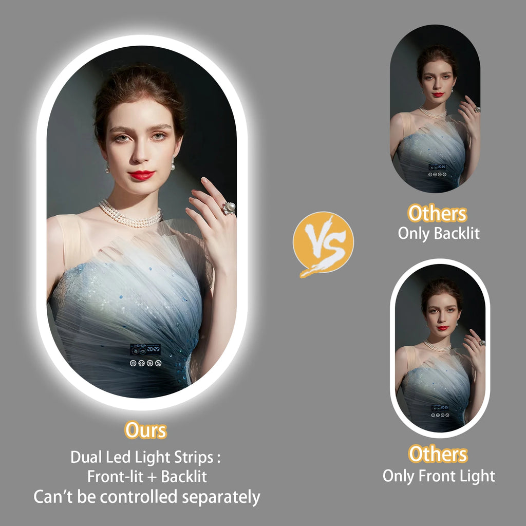 Lighted Bluetooth Bathroom Mirror Led Backlit