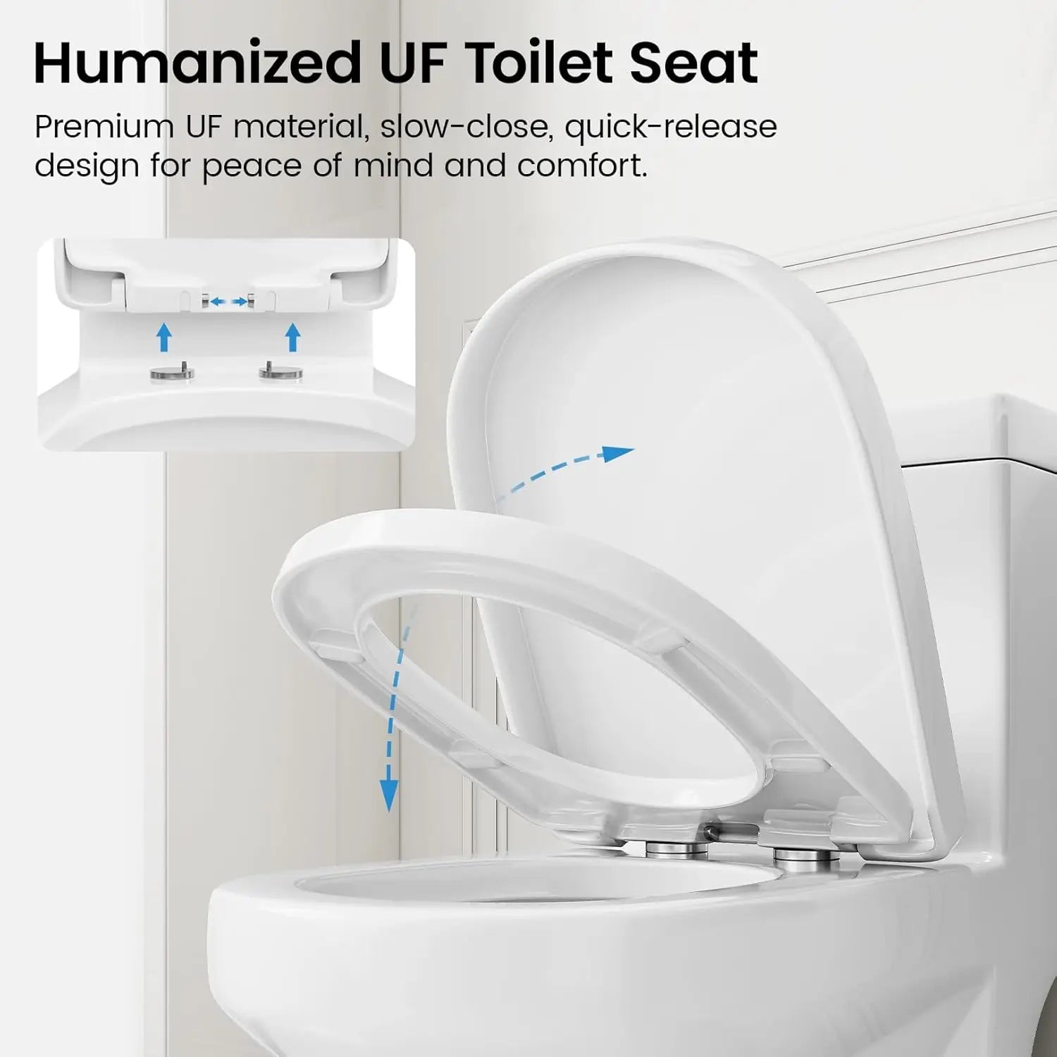 Compact One Piece Toilet for Bathroom, Space-Saving