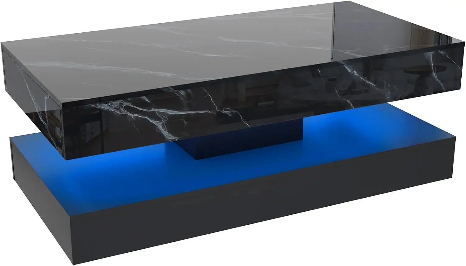 Modern Stylish Coffee Table with LED lights,