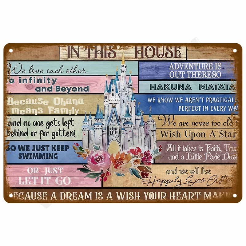 Vintage Metal Plate Tin Sign Plates