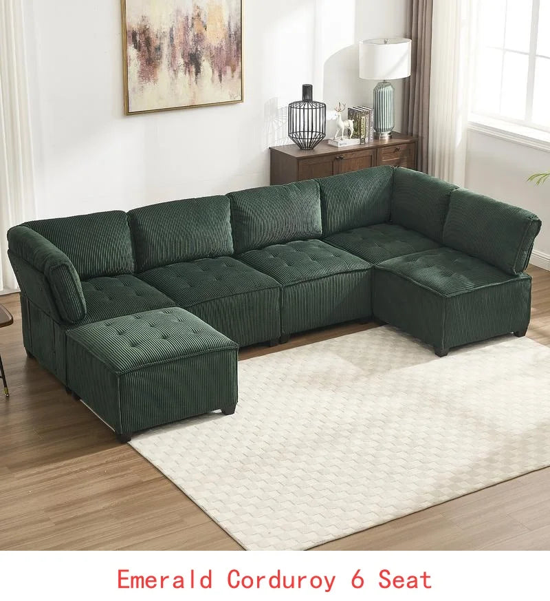 Modular Sectional Sofa U-Shaped Couch