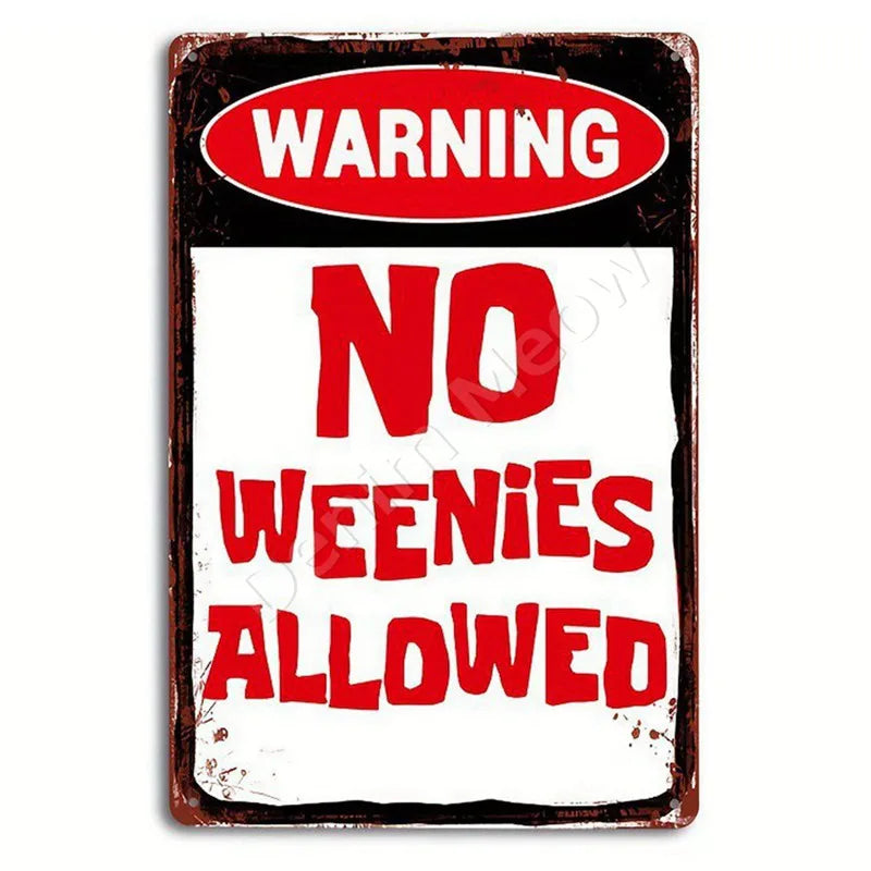The Doobie Den Lets Get Lit Metal Tin Sign,