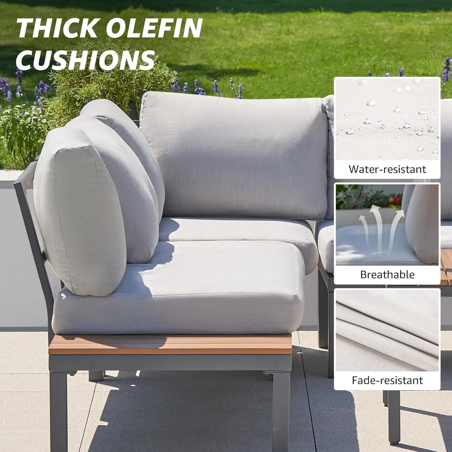 Patio Furniture Sets, L Shape Patio Sectional