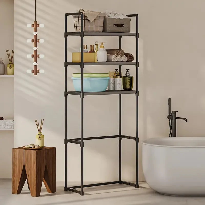 3-Tier Metal Bathroom Rack | Over Toilet Shelf