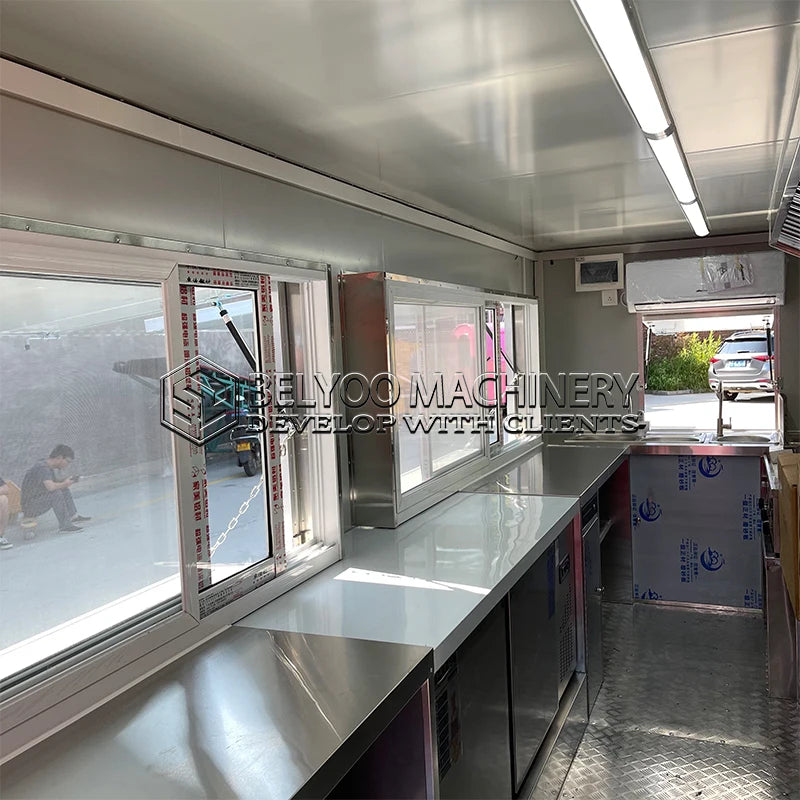 Food Truck Trailer Fully Equipped BBQ Food Trailer