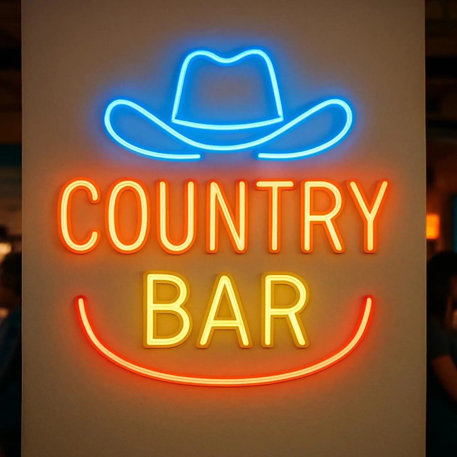 Country Bar Neon Sign,