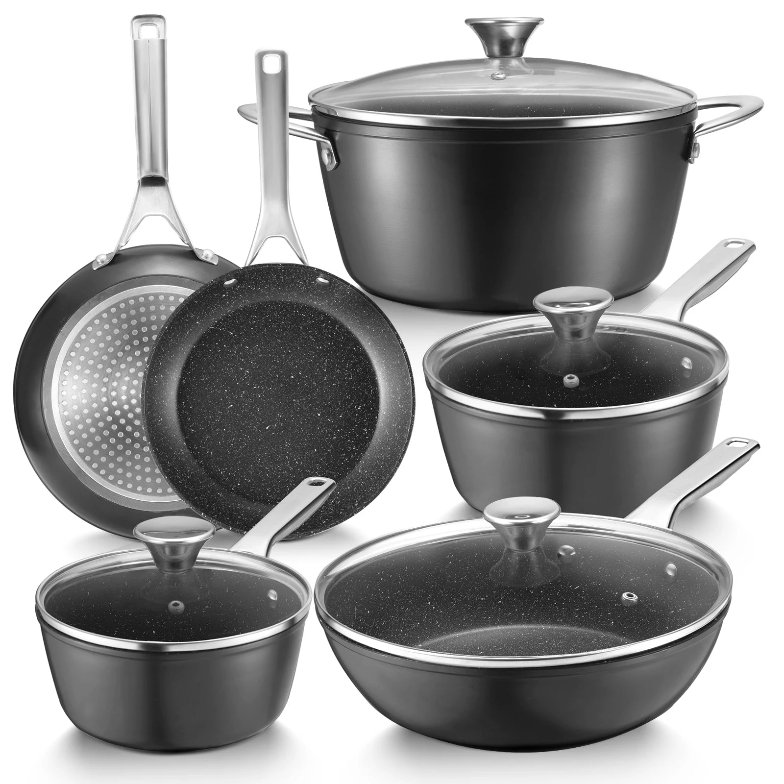 Induction Cookware Nonstick, 10-Piece,
