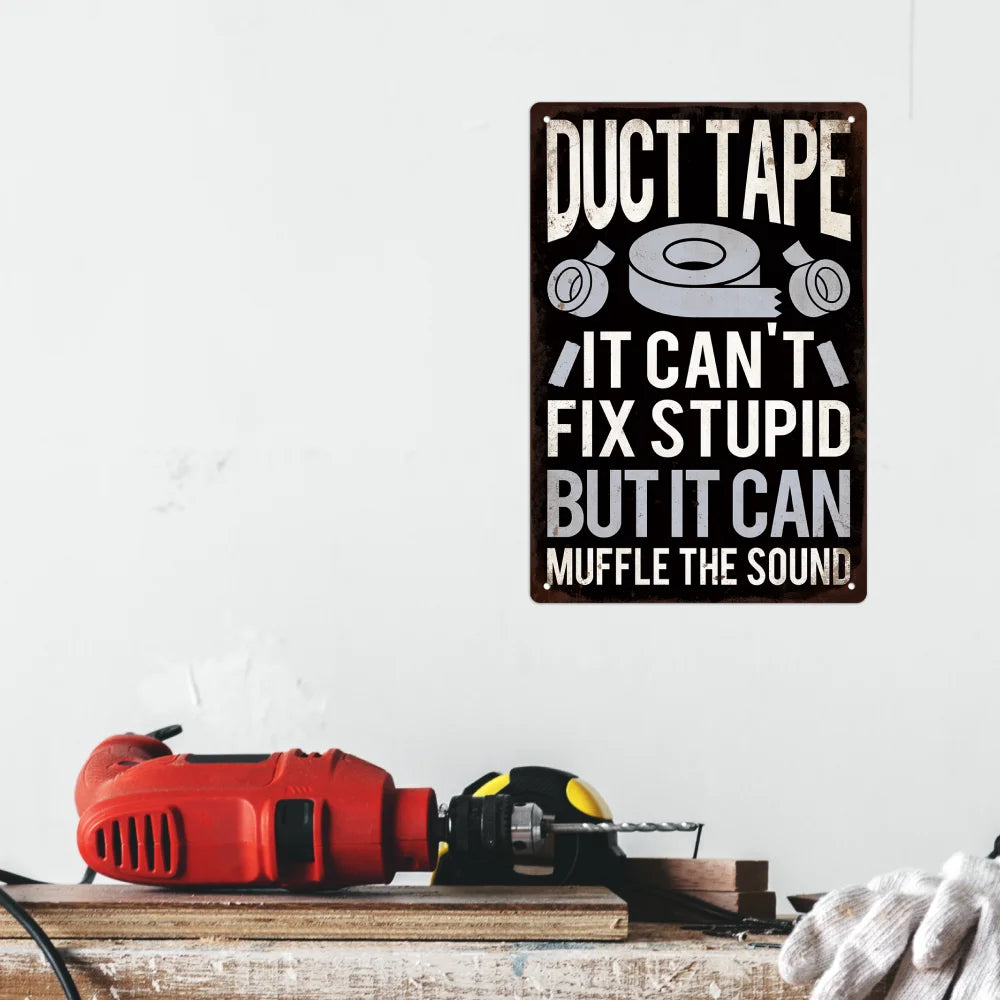 1pc Funny Sarcastic Metal Sign Tin Plaque