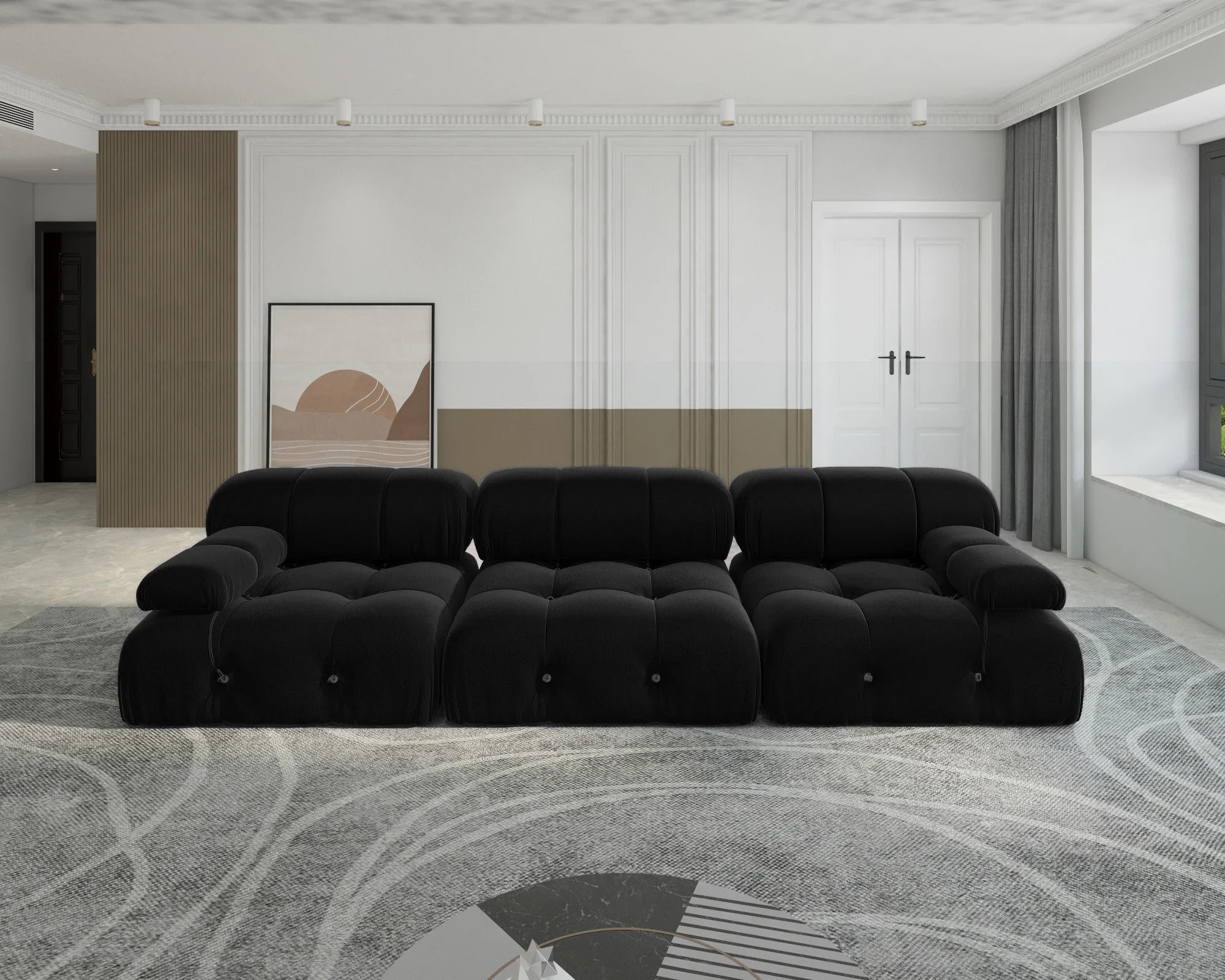 104" Minimalist Modular Sectional Sofas
