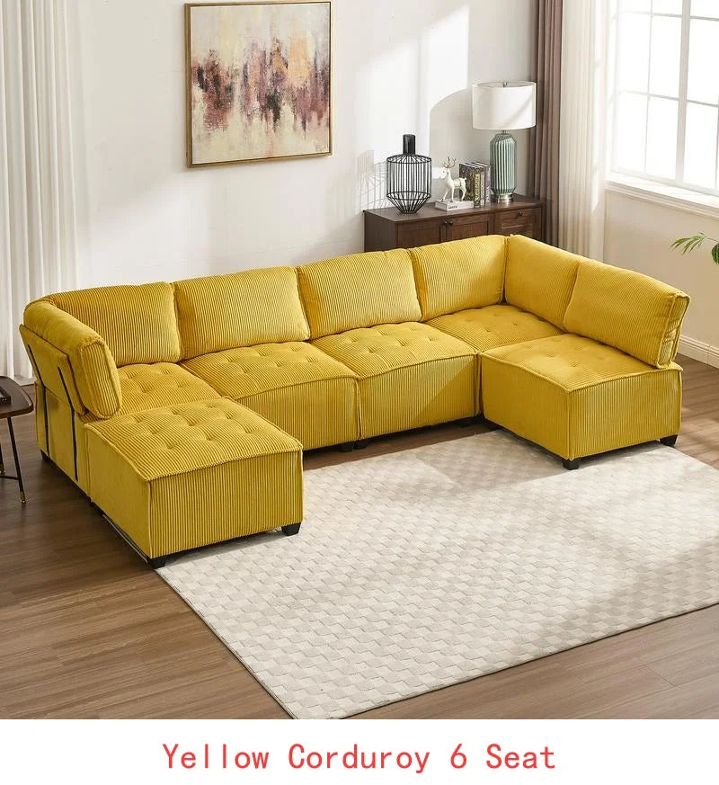 Modular Sectional Sofa U-Shaped Couch