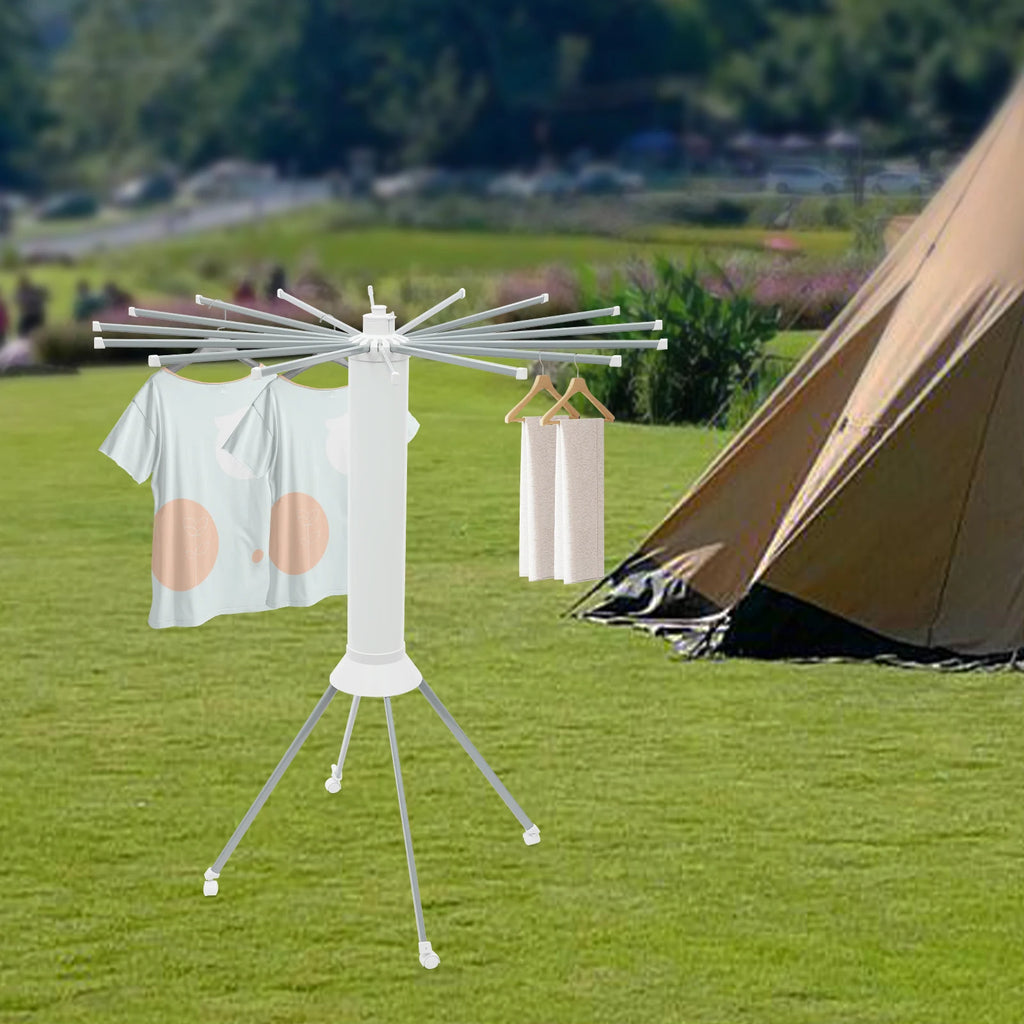 Clothes Drying Rack Anti-Rust Foldable Four-Legged